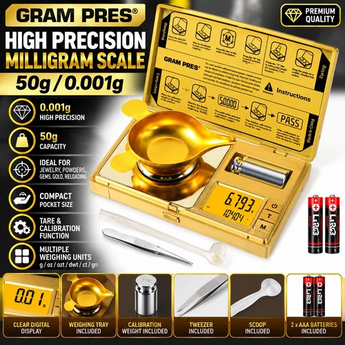 Gram pres 50g 001g - pres, milligram