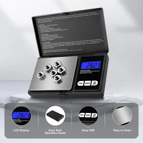 Digital pocket scales 200g - digital,
