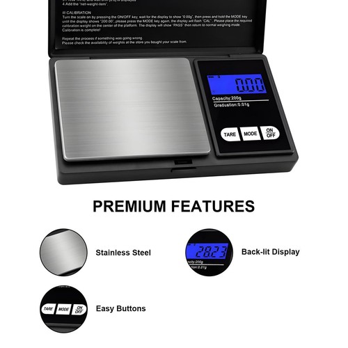 Digital pocket scales 200g - pocket,