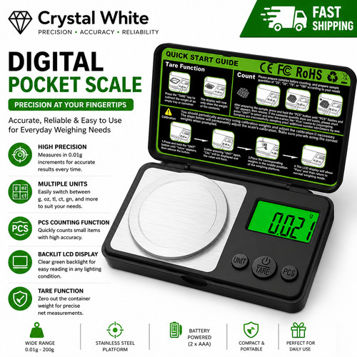 Digital pocket scales 100g - pocket,